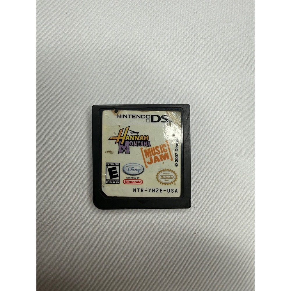 Hannah Montana Music Jam Nintendo DS Game Cartridge NTR-YH2E-USA 2007 Disney